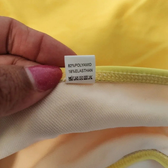 Sporlike 2 pc Bikini Set Padded Women Size S Colorful Yellow Tropical - Picture 11 of 11